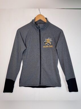 Rivalry Threads 91 Wichita State Shockers Full Zip Jacket in size M gray black‎